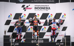 Duo Pembalap Red Bull Naik Podium MotoGP Indonesia