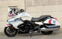 Ini BMW K1600 Bager Korlantas Polri, untuk Mengawal Presiden dan Wakilnya 