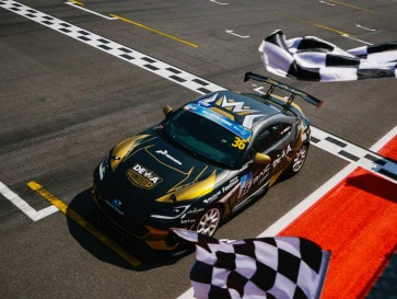 Demas Agil X Dewa United Motorsport Podium Balap BRZ Super Series