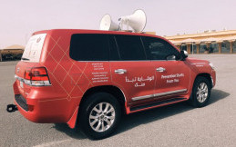 Imbauan Bahaya Covid-19 Pemerintah Qatar Pakai Toyota Land Cruiser