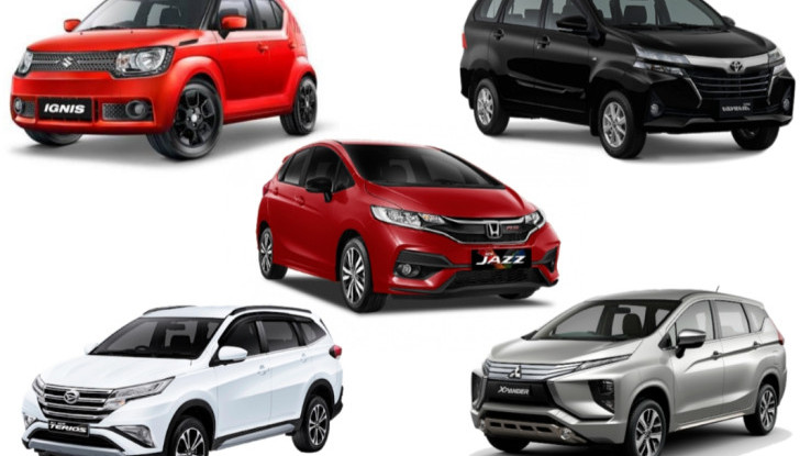 Ini 5 Merek Mobil Penumpang Paling Laris Tahun 2019