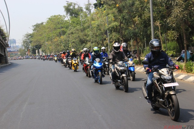Ribuan Bikers Ikuti Sunmori yang Digelar Suzuki