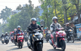 Keseruan Komunitas Skutik di Acara Vario Eduride