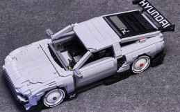 Lego Hyundai N Vision 74 Miniatur Penuh Detil