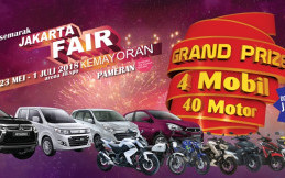 Asik... Jakarta Fair 2018 Sediakan Grand Prize 4 Mobil dan Puluhan Sepeda Motor
