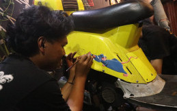 Sikat! Lukis Helm dan Motor Dapat Harga Spesial Promo Imlek
