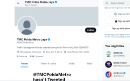 Twitter TMC Polda Metro Jaya Diduga Diretas, Informasi Soal Lalu Lintas Hilang