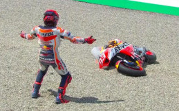 Terjatuh di MotoGP Italia, Marc Marquez Ungkap Kelemahan Honda RC123V 