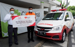  Sambut New Normal, Wuling Donasikan Masker dan Sembako untuk 52 Desa 