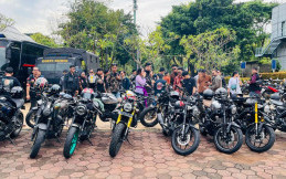 Keseruan Lady Bikers Komunitas XSR Brotherhood Indonesia Motoran Bareng di Hari Kartini