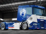 Bawa Livery Balap 1996, Intip Keandalan Truk Listrik Pengangkut Susu DAF XD Electric