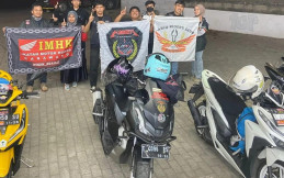 Ratusan Bikers IMHJB Touring dari Jawa Barat ke Sumatera