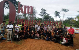 KSC Bangun Tugu Nol Kilometer di Perbatasan RI dan Papua Nugini