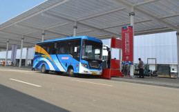 Pertamina Suplai Bahan Bakar CNG Bus Trans Semarang