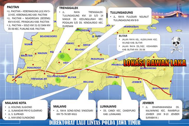 Rute area Jawa Timur
