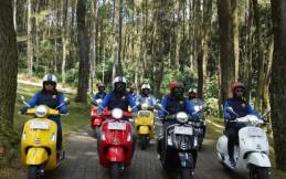 Piaggio Indonesia Ajak Wartawan Jajal Ketangguhan New Vespa GTS Super 150 Jakarta-Cisarua