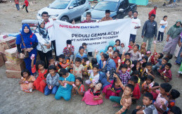 Karyawan Nissan Motor Indonesia Gelar Kegiatan Baksos Kepada Korban Gempa Aceh