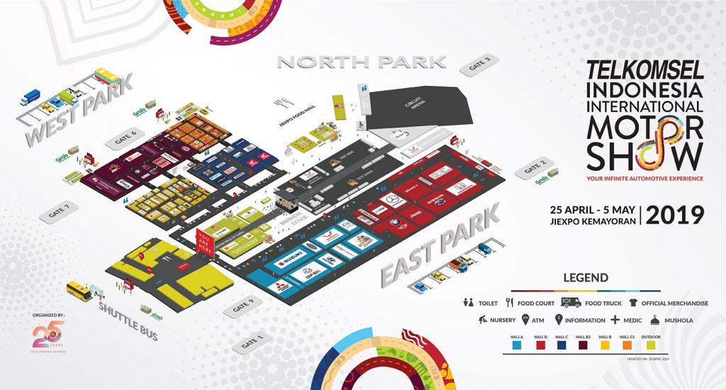 Inilah Tarif dan Lokasi Parkir di Telkomsel IIMS 2019