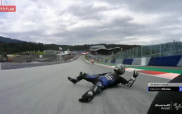 Rem Brembo Blong! Vinales Nekat Jatuhkan Diri di MotoGP Styria 2020