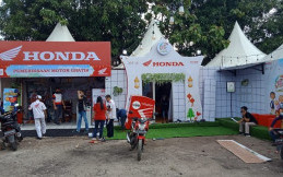 Mudik Naik Motor, Istirahat di Bale Santai Honda Serang Banten