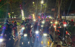Modern Classic Vespa (Mocaves) Balut Silaturahmi dengan Motoran dan Karaoke Bareng