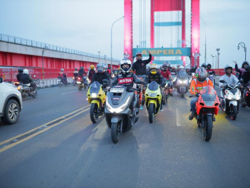 Ratusan Bikers Gelar Riding Jelajah Andalas, Tempuh Jarak Puluhan Km