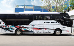 Dua Bus AKAP Baru PO Ranau Indah Siap Layani Mudik Lebaran 2026