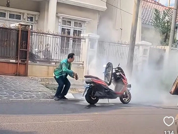 Motor Listrik Polytron Fox R Terbakar di Jakarta Barat, Ini Hasil Investigasinya