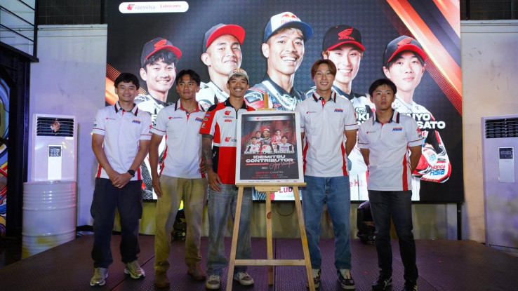 Somkiat Chantra Pembalap LCR Honda Idemitsu Sapa Penggemar di Indonesia