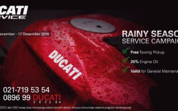 Berikut Program Rainy Season Service dari Ducati Indonesia 