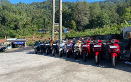 Komunitas Honda Stylo Perdana Gelar 'Pura-pura Touring' ke Pantai Cemara Cianjur