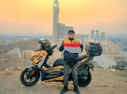 Pria Ini Umroh ke Mekah Naik Yamaha XMax, Tempuh Jarak 27 Ribu Km