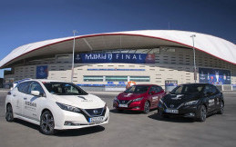 Madrid Tekan Polusi, Nissan Bawa 363 Unit Mobil Listrik di Final Liga Champions