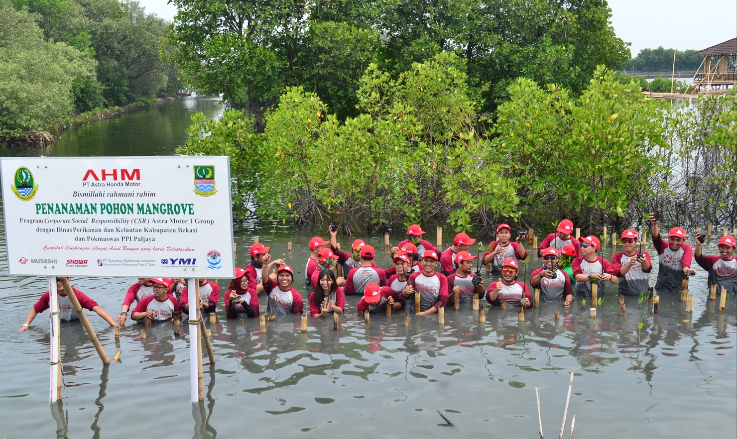 Tanam Pohon Mangrove, AHM Dukung Peningkatan Perekonomian Masyarakat