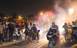Cegah Balap Liar, Dishub Jakarta Timur Pasang Garis Kejut di Jalan Raya Bogor