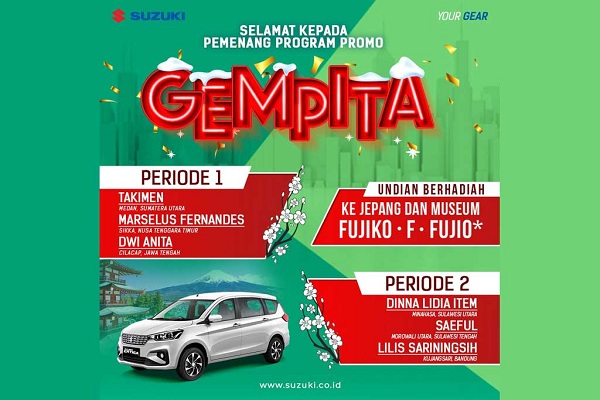Main ke Museum Doraemon, Suzuki Indonesia Terbangkan 6 Pelanggan ke Jepang