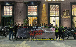 Unik! Rolling City Puluhan Pengguna Honda CB150X Memadukan 3 Unsur