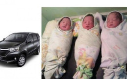 Bayi Kembar 3 Lahir di Dalam Avanza