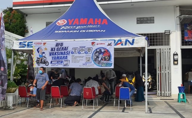 Vaksin di Diler Motor Ini Dapat Voucher Rp500 Ribu