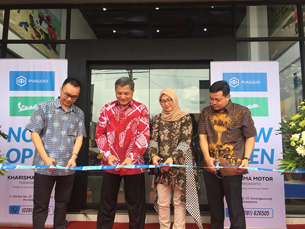 Perluas Jangkauan, Piaggio Resmikan Dealer Baru di Purwokerto