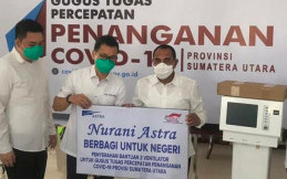 Tangani Covid-19, Astra Medan Salurkan 10.000 Sembako dan Ventilator