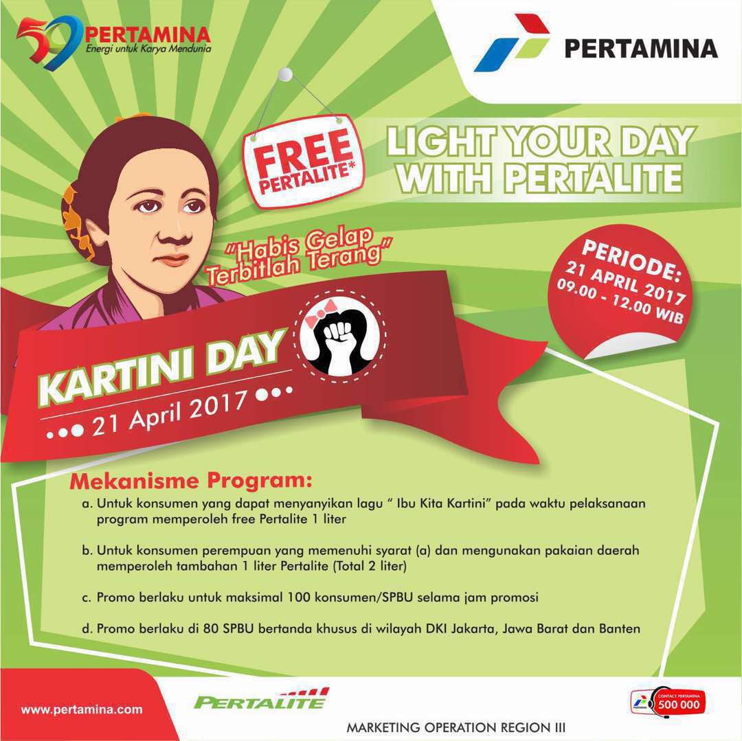 Pertamina Memberikan Apresiasi Kepada Para Konsumen Di Hari Kartini  