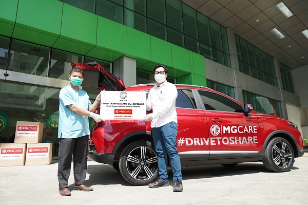 MG Motor Indonesia Donasikan APD dan Sembako Terdampak Covid-19