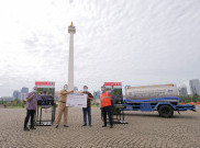 Komunitas Mobil Honda Donasikan Fasilitas Cuci Tangan Untuk Monas
