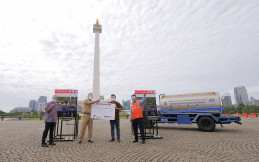 Komunitas Mobil Honda Donasikan Fasilitas Cuci Tangan Untuk Monas