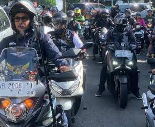 Muslim Bikers Indonesia Chapter Yogyakarta Touring Sambil Berdakwah ke Purworejo