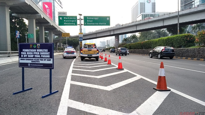 Pintu Tol Dalam Kota Jakarta yang Ditutup Selama PPKM Darurat