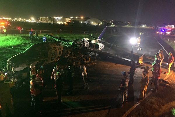 Tumpangi Tenaga Medis, Ambulance Udara Lionair Kecelakaan di Bandara Manila