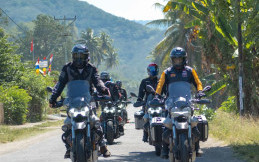 Komunitas Moto Guzzi The Clan Indonesia Telisik Keindahan Pulau Flores NTT