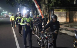 Satlantas Polres Karanganyar Amankan 36 Motor Berknalpot Brong